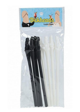 S-Line The Dickheads Couples Straws - Black/White