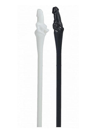S-Line The Dickheads Couples Straws - Black/White