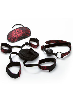 Scandal Bed Restraint Kit - Black/Red