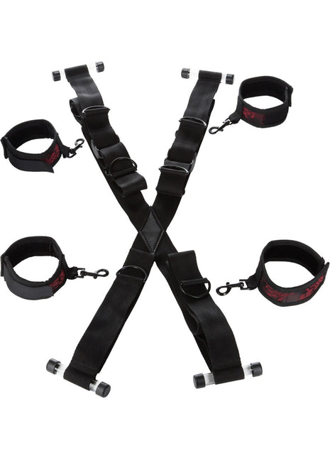 Scandal Over The Door Cross - Black/Red