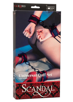 Scandal Universal Cuff - Black/Red - Set