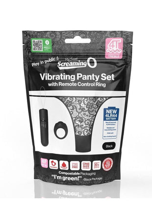 Screaming O My Secret Remote 4t Panty Vibe - Black