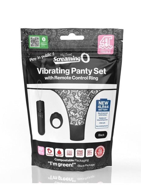 Screaming O My Secret Remote 4t Panty Vibe - Black