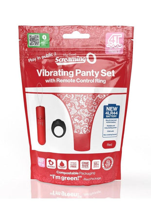Screaming O My Secret Remote 4t Panty Vibe - Red