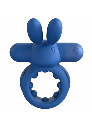 Screaming O Ohare Rechargeable Silicone Vibrating Cock Ring - Blue
