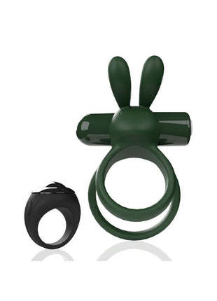 Screaming O Ohare XL Remote Control Rechargeable Silicone Vibrating Cock Ring - Green - XLarge