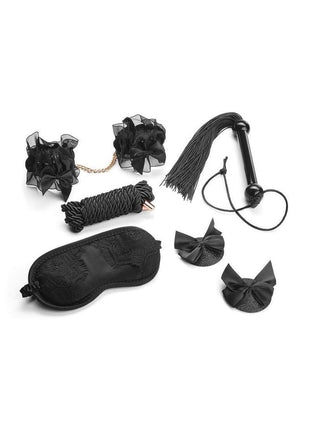 Secret Kisses Midnight Special Set Bondage 5 Piece Collection - Black