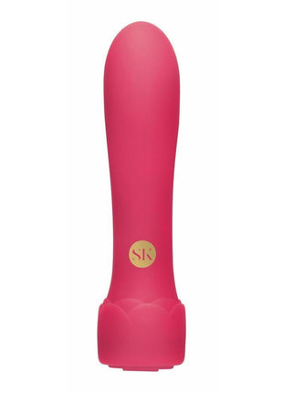 Secret Kisses Rosegasm Floral Boost Rechargeable Silicone Bullet Vibrator - Red