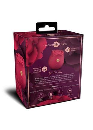 Secret Kisses Rosegasm So Thorny Rechargeable Silicone Vibrator