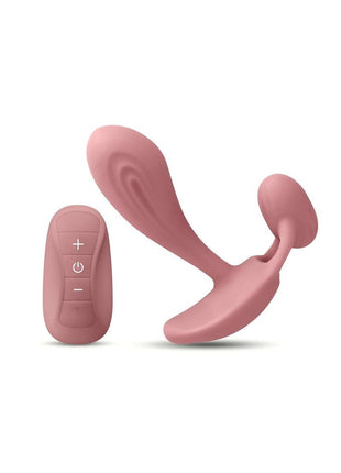 Secrets Echo Rechargeable Silicone G-Spot Vibrator with Clitoral Stimulation - Pink