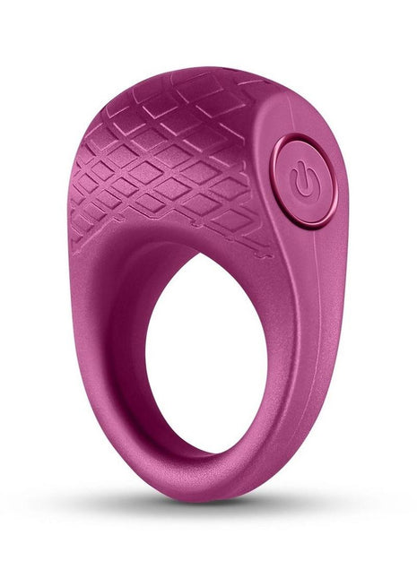 Seduction Levi Rechargeable Silicone Cock Ring - Red