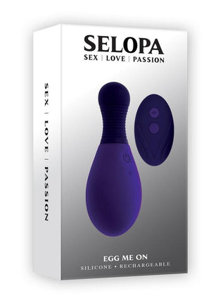Selopa Egg On Me Rechargeable Silicone Egg Vibrator - Purple