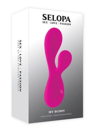 Selopa My Buddy Rechargeable Silicone Petite Dual Vibrator - Pink