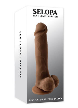 Selopa Natural Feel Dildo - Chocolate - 6.5in