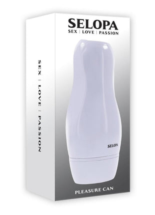 Selopa Pleasure Can Rechargeable Silicone Pussy Stroker - White