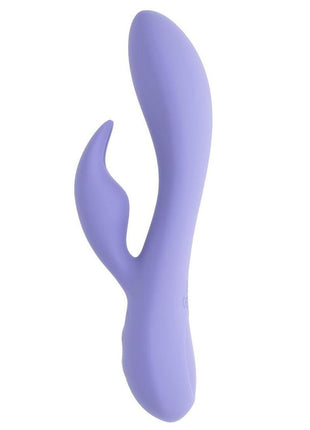 Selopa Purple Craze Rechargeable Silicone Rabbit Vibrator - Purple