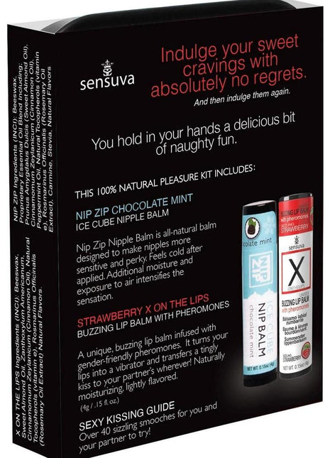 Sensuva Lips N Nips Pleasure Kit Limited Edition - Chocolate/Strawberry