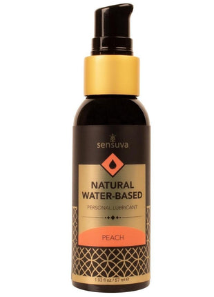Sensuva Natural Water Based Peach Flavored Lubricant - 2oz