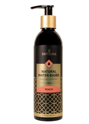 Sensuva Natural Water Based Peach Flavored Lubricant - 8oz