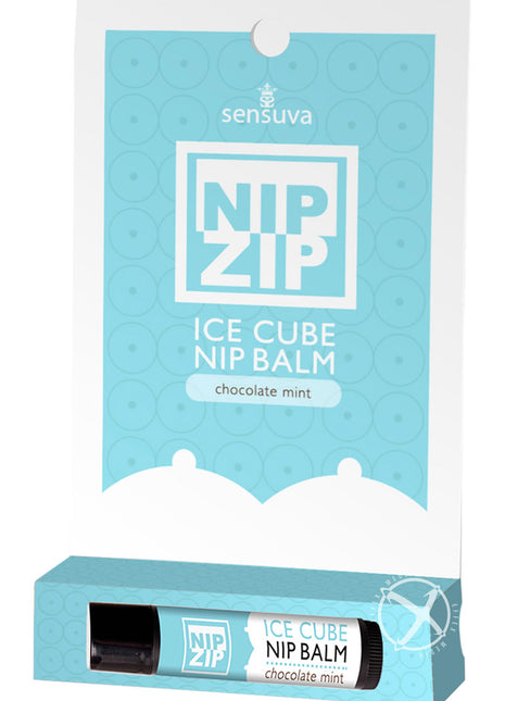 Sensuva Nip Zip Ice Cube Nip Balm Chocolate Mint Flavor - Chocolate