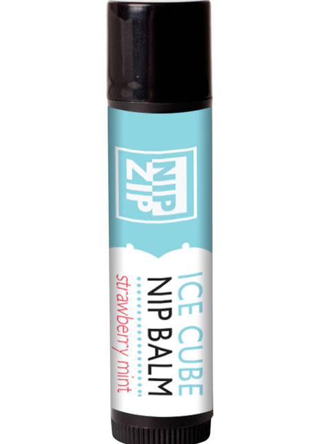Sensuva Nip Zip Ice Cube Nip Balm Strawberry Mint Flavor