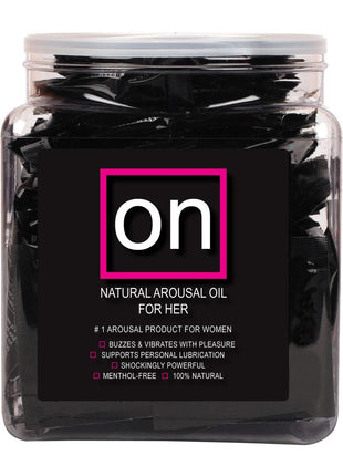 Sensuva On Natural Arousal Oil For Her .3ml Fishbowl - 75 Per Bowl
