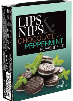 Sensuva Pheromone Infused Lips N Nips Pleasure Kit - Chocolate/Mint