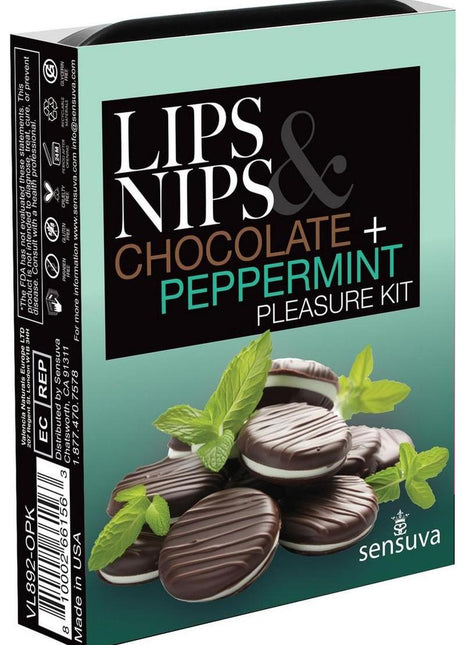 Sensuva Pheromone Infused Lips N Nips Pleasure Kit - Chocolate/Mint