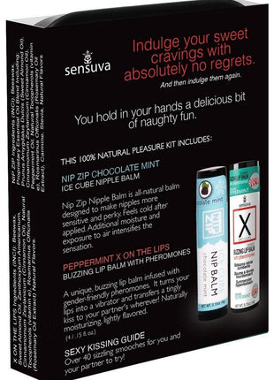Sensuva Pheromone Infused Lips N Nips Pleasure Kit - Chocolate/Mint