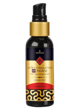 Sensuva Ultra Stimulating On Insane Cherry Pop Flavored Lubricant - 1.93oz