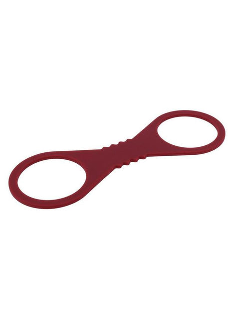 Sex and Mischief Enchanted Silicone Cuffs - Red - Large