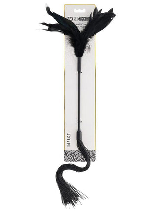 Sex and Mischief Shadow Feather Tickler - Black