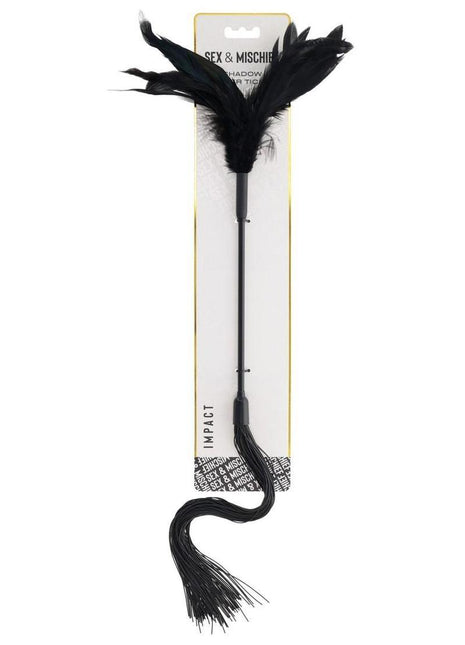 Sex and Mischief Shadow Feather Tickler - Black