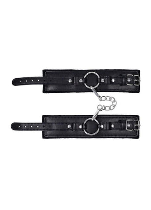 Sex and Mischief Shadow Handcuffs - Black/Silver