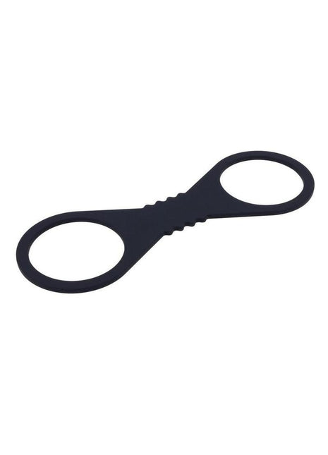 Sex and Mischief Shadow Silicone Cuffs - Black - Large