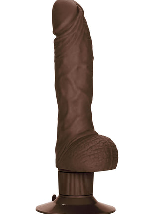 Shower Stud Super Stud Vibrating Dildo - Brown/Chocolate