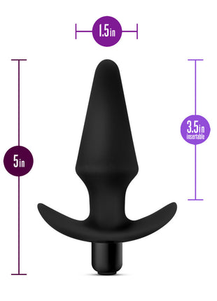 Anal Adventures Platinum Silicone Vibrating Plug