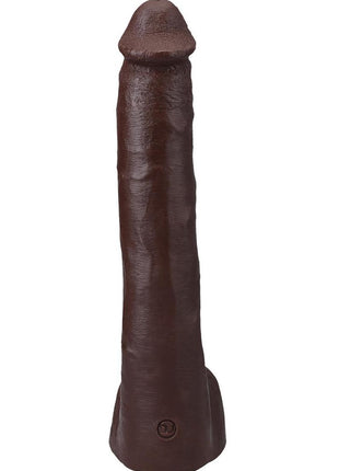 Signature Cocks Ultraskyn Pressure Dildo with Removable Suction Cup - Chocolate - 10in