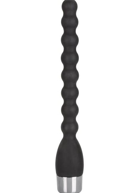 Silicone Bendie Power Probe Anal Beads Waterproof - Black