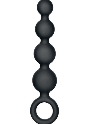 Silicone Booty Anal Beads - Black