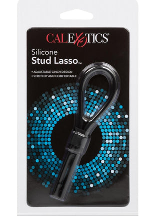Silicone Stud Lasso Cock Ring - Black
