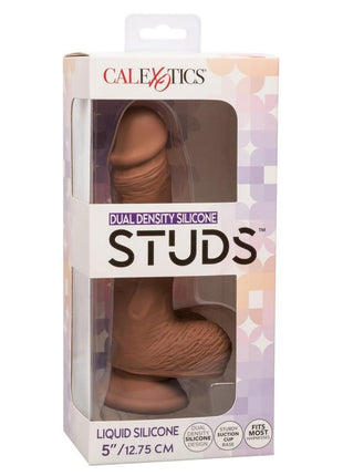 Silicone Studs Dual Density with Suction Cup Base - Chocolate - 5in