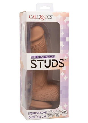 Silicone Studs Dual Density with Suction Cup Base - Chocolate - 6.25in