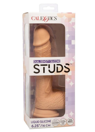 Silicone Studs Dual Density with Suction Cup Base - Vanilla - 6.25in