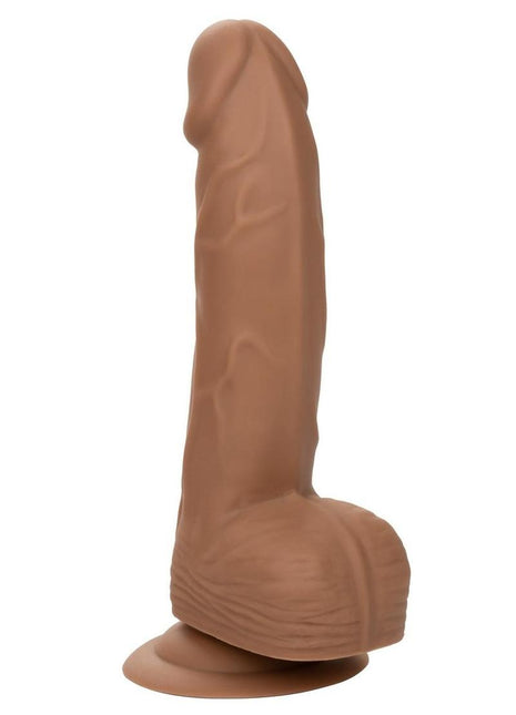 Silicone Studs Realistic Dildo - Caramel - 6in