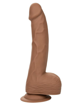 Silicone Studs Realistic Dildo - Caramel - 8in