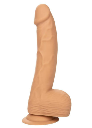 Silicone Studs Realistic Dildo - Vanilla - 8in