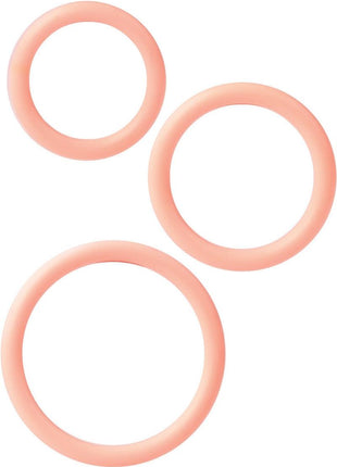 Silicone Support Rings Cock Rings - Ivory - 3 Piece Set