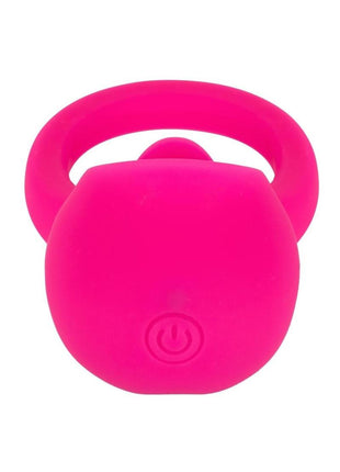 Silicone Vibrating Teasing Tongue Enhancer Cock Ring