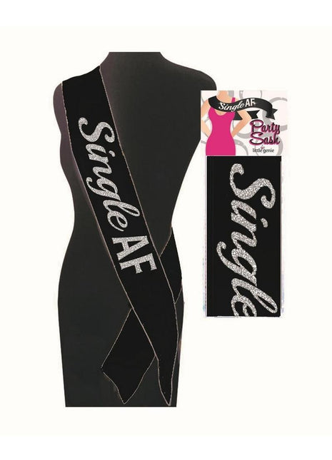 Single AF Sash - Black/White